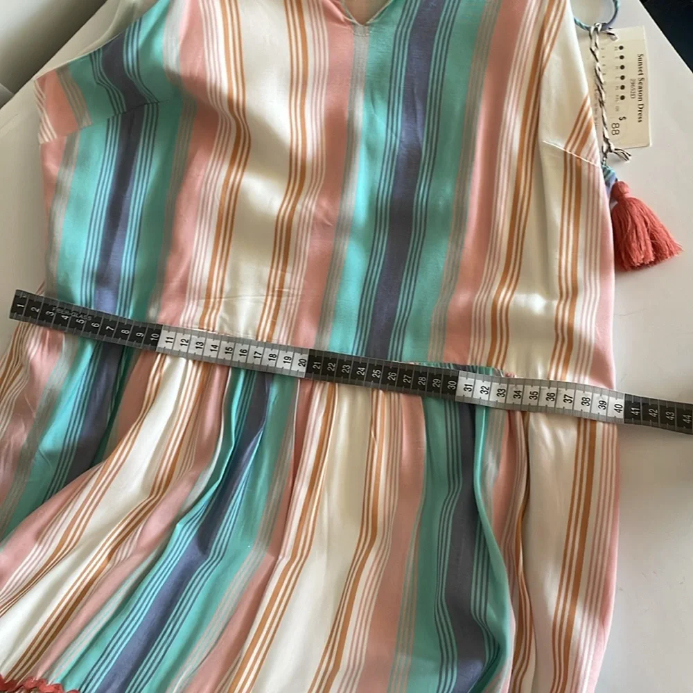 Matilda Jane Womens Lets Go Together Sleeveless Tassel Tiered Maxi Dress size XS - Picture 5 of 6